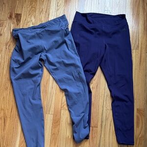 adidas light and Deep Purple High-Waist Leggings (2pair)